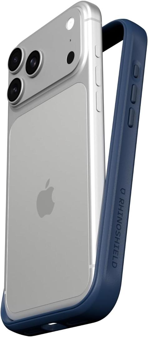 RhinoShield Phone Case Compatible with iPhone 17 Pro Max | Mod NX - Modular Protective Bumper Case Without Backplate, Slim Design, Shockproof with Military Grade Drop Protection - Navy Blue