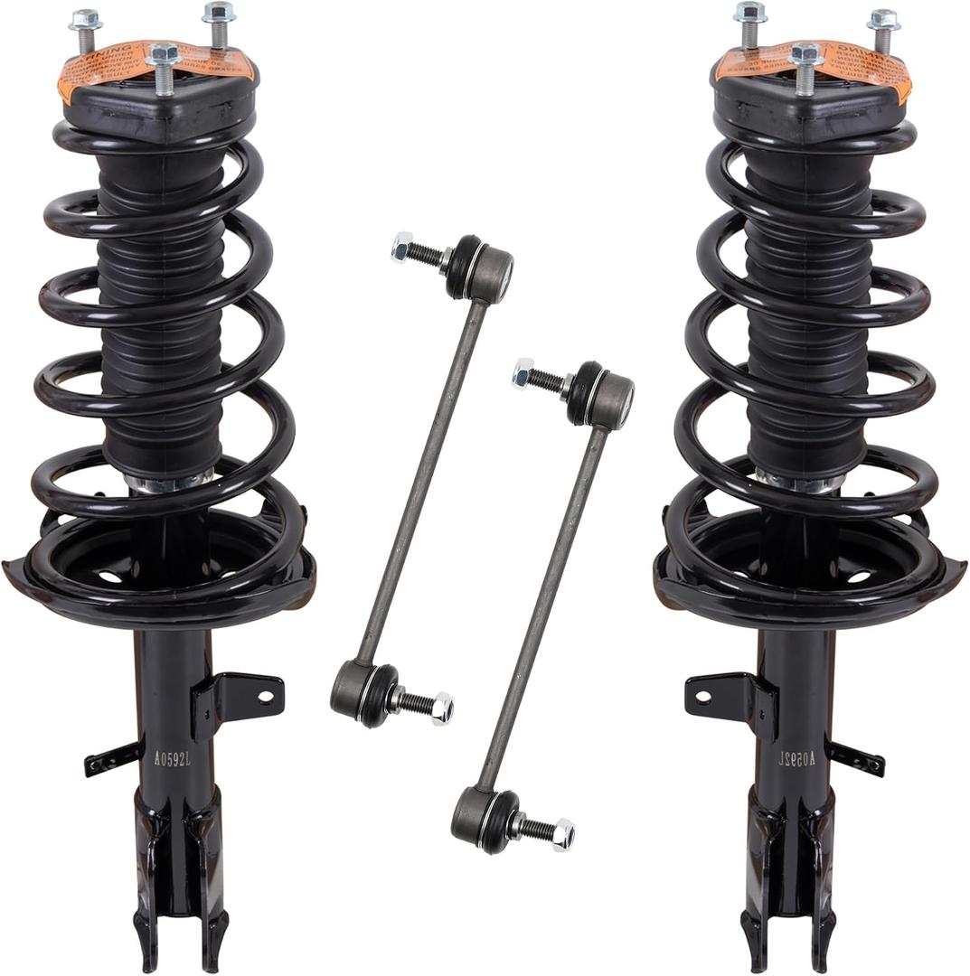 KUIPERAUTO 4PCS Rear Struts Assembly Sway Bars Links Kit Compatible for 2004-2007 Toyota Highlander 04-06 Lexus RX330 07-09 RX350 06-08 RX400h 172215 172216 Struts Stabilizer Sway Bar