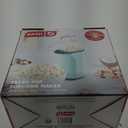 DASH Hot Air Popcorn Popper Maker with Measuring Cup to Portion Popping Corn Kernels + Melt Butter, 16 Cups - Aqua