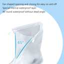 Rain Boot Waterproof Shoes Covers, Sand Control Non-Slip Shoe Cover Galoshes, PVC Rubber Sole Reusable Rain Snow Boots Overshoes for Cycling Outdoor Camping Fishing Garden Travel (XL, Transparent)