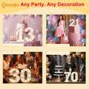 Pooqla Decorative Led Light Up Number Letters, White Plastic Marquee Number Lights Sign Party Wedding Decor Battery Operated Number (1) (8.86 in)