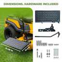 Zero Turn Mower Chute Blocker Fits Advanced Chute System ACS6000ULS Part Number 088600300 John Deere Exmark Gravely Toro Kubota Includes Grass Flap with Open Close Control Rustproof Steel