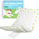 Jollywoods Dog Diaper Liners 150Pcs, Disposable Diapers Inserts for Male & Female Dogs, Booster Pads Fit Reusable Dog Belly Bands, Male Wraps and Period Diapers, Super Absorbent Leakproof Regular