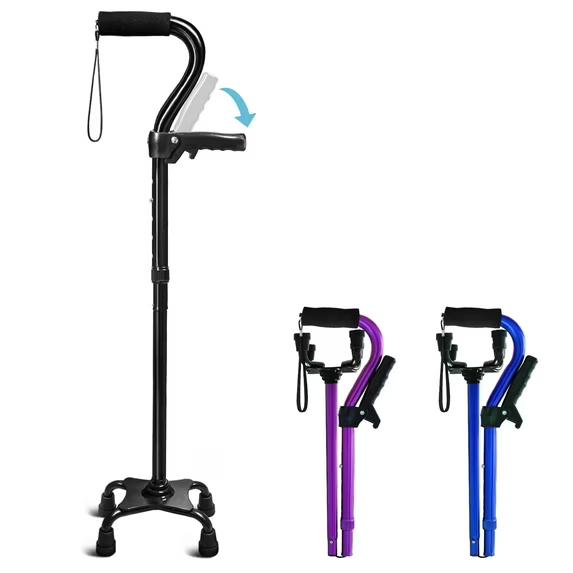 KingPavonini Walking Cane for Elderly Adults - Large Mobility Assistant Bar Support Up to 300lbs