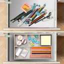 GORESE PU Leather Valet Tray, Stackable Jewelry Trays for Dresser, Drawer Nightstand Organizer Bedside Trays for Men Women, Entryway Desk Catchall Tray for Trinket, Key, Purse, Watch, Cologne, Beige