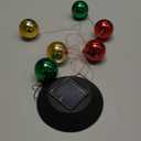 Christmas Solar Wind Chimes 28 Inch Color Changing LED Solar Wind Chimes Unique Outdoor Garden Yard Hanging Decoration for Xmas New Year Ornament Mom Gift (Christmas Ball)