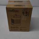 CEROELDA Small Trash Can with Lid-5L/1.3 Gal,Stainless Steel Outdoor Dog Poop Garbage Can-Farmhouse Retro Metal Waste Bin w/Step Pedal for Bathroom Bedroom Office-Soft Close-Black