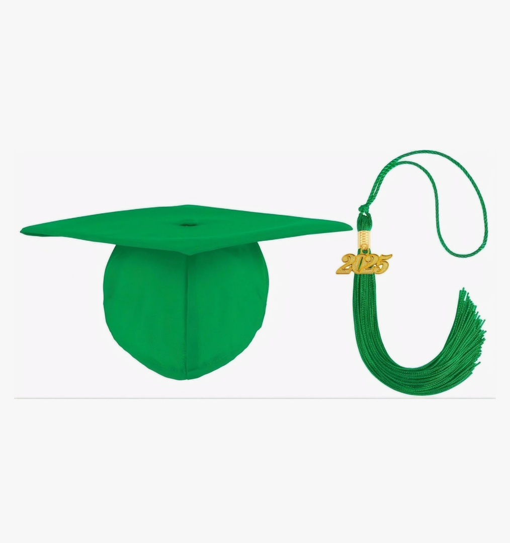 FtyFty Unisex Adult Matte Graduation Cap with Tassel Year Charm 2025  5 Pack