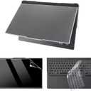Frosted Transparent Laptop Case for Legion Pro 5 16IRX9/16ARX8/16IRX8 Shookproof Hard Shell Case+Screen Film+Keyboard Cover 4-in-1 Set