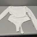 Avidlove Women's Bodysuit Double Lined Body Shaper Body suit Deep V Neck Bodysuits Snap Crotch Body Suits Casual(White, S)