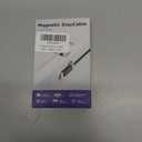 Magtame USB A to USB C Cable 3.3FT, Braided StayCable Built-in Magnetic Holder for Nightstand, Desk&Car, USB Type C Data Cord with 2 Adhesive Metal Plates for iPhone 17,16