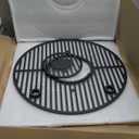 19.5" Round Grill Grate for Akorn Kamado Ceramic Grill, Pit Boss K24, Louisiana Grills K24, Char-Griller 16620, Cast Iron Grill grates Replacement for Akorn Kamado, Expert kamado, Kamado Acorn