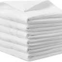 Amazon Basics Organic Cotton Waffle Kitchen Dish Towels - Ultra Absorbent, Quick Drying, Lint-Free, 15 x 25 inches, 6-Pack, White