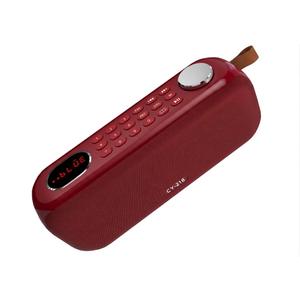 Portable Bluetooth Speaker FM Radio Digital, Support USB/SD Card MP3 Music Player/AUX/REC, Buildin 3000mAh Rechargeable Battery, 10W Powerful Speaker and Earphone Jack for Indoor Outdoor