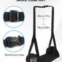 Airplane Foot Hammock, Upgraded Anti-Squeeze Foot Rest for Plane Travel - Relax Your Feet with Better Support, Thickened Foam, Portable Design, and More Comfortable Foot Sling (9 Inch)