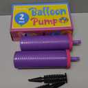 Balloon Pump Hand Held, Inflator Air Pump for Balloons - 2Way Dual Action, 2Pack: Friends can Help - Easy to Use, 100% Lifetime Satisfaction  - Sturdy Ballon Inflator Pump