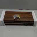 BAYKA Floating Shelves for Wall, Wall Mounted Rustic Wood Shelves for Bathroom, Bedroom, Living Room, Kitchen,Small Hanging Shelf for Books/Storage/Room Decor (Walnut-Like, Set of 3, 15.7in)