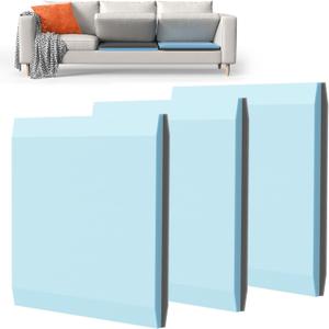 Couch Cushion Support for Sagging Cushions 20''x20'', Two in One Sofa Cushion Support to Repair Sagging Seats, Lift Saggy Seats, Extend Couch's Life, Blue & Grey 3PCS