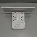 Socket Outlet Shelf,Wall Outlet Surge Protector,6 Electrical Outlet Splitter with 3 USB Outlet,Multi Plug Outlet,Charging Shelf,Outlet Expander with 6 Nightlight for Home