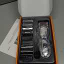 oneisall Dog Clippers for Grooming for Thick Heavy Coats/Low Noise Rechargeable Cordless Pet Shaver with Stainless Steel Blade/Waterproof Dog Shaver for Dogs Pets and Animals (Sliver)