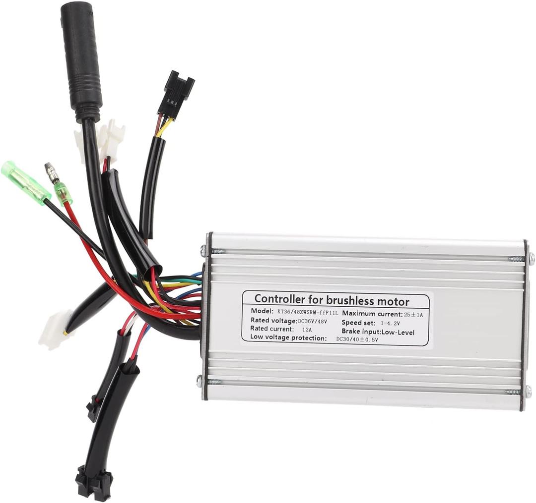 VGEBY KT25A Electric Controller, 36/48V 9mos Brushless Motor Controller with Lightline for Electric E