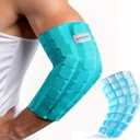 Elbow Ice Pack Wrap for Tendonitis & Tennis Elbow, 2 Hours Long Lasting Cold Compression Flexible Ice Pack Sleeve, Pain Relief for Golfers Arm, Arthritis, Injuries 20x10cm