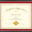 16x20 Diploma Frame for 14x17 Certificate/Document/Picture with Double Mat(Black and Red),Wood Degree Frame, Black with Gold Side,UV Protection Acrylic,Wall hanging