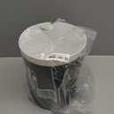 Small Bathroom Trash Can 1.8 Gallon Wastebasket Recycling Bin for Bedroom Office Kitchen, Black White, 2 Pack