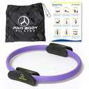 ProBody Pilates Fitness Circle – 14 Inch Pilates Ring for Yoga and Other Workouts, Focusing on Toning Inner Thighs, Arms, Core and Back, at Home Pilates Equipment (Purple)