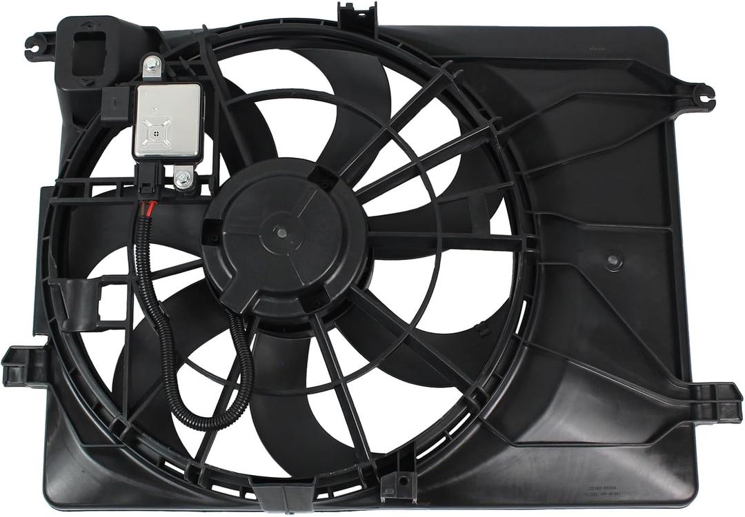 Engine Radiator Cooling Fan Assembly for Hyundai,Kia | for Kia Sportage 2.4L 2017-2022 FWD, Hyundai Tucson 2.0L 2.4L 2016-2021