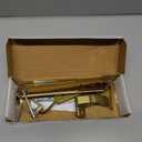 Ideal Security DX Pull Handle Replacement Set for Storm Door and Screen Door, Bright Brass