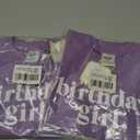 2 x Birthday Girl Shirt Outfit Year Old Kids for Toddler 1st 2nd 3rd 4th 5th 6th 7th (Purple)
