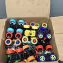 24 Pack Mini Monster Trucks Toys for Boys Girls Aged 3 and Above, Pull Back Truck Push and Go Friction Powered Car Toys Monster Truck Party Favors Birthday Decorations Classroom Prizes for Kids