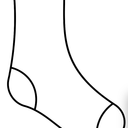 For Bare Feet NHL Unisex Stripe Stack 3 Pack (Large, Blue )