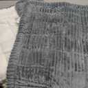 FUNNY FUZZY Pet Couch Covers for Sofa, Washable Dog Couch Cover Protector for Dogs, Flannel Couch Covers for Dogs Pet Friendly Pets Mat Bed Sofa Cover (Blue-Grey, 27.6"59.1")