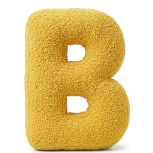 Alphabet Throw Pillow - Luxury Initial Pillow, Decorative Letter Pillow, Letter B | English Pillow for Sofa, Sofa, Living Room, Bed and Everyday Household Supplies