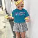 Hello Kindergarten Shirts for Kids First Day of School T Shirt Cute Back to School Short Sleeve Tee Tops (Green)