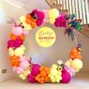 2 x Hot Pink Balloons 110Pcs Hot Pink Balloon Garland Arch Kit 5/10/12/18 Inch Matte Latex Hot Magenta Balloons Different Sizes as Baby Shower Birthday Wedding Bridal Princess Theme Party Decorations