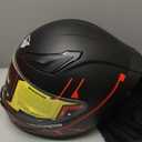 VCOROS Motorcycle Full Face Helmet for Unisex-Adults DOT Approved WS-609 Motorbike Street Bike Racing Helmets Medium, Matte Red Lines