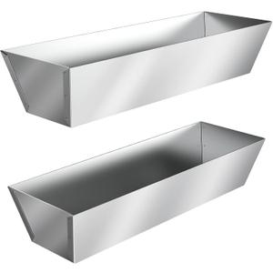 14" Steel Mud Pan 2 Packs, Heavy Duty Drywall Mud Pan with Sheared Edges, Taping and Joint Compound Pan, Rust-Proof Design and Easy Cleaning, for DIY or Contractors