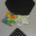 Chain Triangle Chess Game, Rubber Band Geoboard Game, Strategy Board Games, Family Night Games for Kids and Adults, 2 to 4 Players