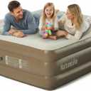 Naturehike Air Mattresses with Rechargeable Built-in Pump, Inflatable Mattress, Portable Blow up Mattress, Air Bed for Home, Camping, Guest (17.7in Compact King)