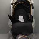 2 in 1 Baby Stroller, Convertible Bassinet Pushchair for Infants and Newborns 0-36 Months (Gold)