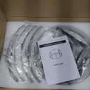 Semi Flush Mount Ceiling Light Fixture, 4-Light Entryway Lighting Fixtures Ceiling Mount with Seeded Glass Lampshade, Modern Kitchen Lighting Fixtures Ceiling for Hallway Farmhouse Dining Room Bedroom