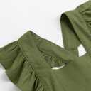 Curipeer Little Girl Cotton Linen Dress with Smocking Casual Dress Sleeveless for Spring Summer 1-8 Years (Green, S)