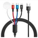 4 in 1 Multi Charging Cable, Apple Watch Charger [1.8M 3.5A], 2 Pack