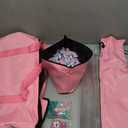 American Mahjong Game Set, 166 Pink Tiles, Pink Bag and Accessories, 4 All-in-One Transparent Rack/Pushers, Mahjong Tiles Set, 22.8 x 9.8 x 2.8 inches