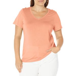 HUE Women's 3/4 Sleeve V-Neck Sleep Tee, Medium