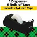 Scotch Magic Tape with Scotch Desktop Dispenser, 6 Rolls of 3/4" x 1000" Each Plus 1 Desktop Tape Dispenser, Great for Repair, Wrapping and Office Applications
