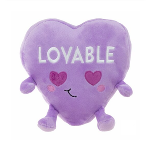 Holiday Home 9.5 Inch Purple Heart Plush